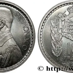 MONACO - PRINCIPAUTÉ DE MONACO - LOUIS II Essai de 10 Francs 1945 Paris fwo_817623 Monde Fait Main