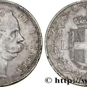 ITALIE 5 Lire Humbert Ier 1878 Rome fwo_335961 Monde Réduction