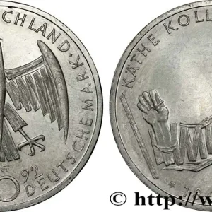 Nouveauté ALLEMAGNE 10 Mark Proof Käthe Kollwitz 1992 Karlsruhe fwo_780400 Monde