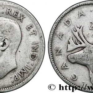 Bon Marché CANADA 25 Cents Georges VI 1941 fwo_793521 Monde
