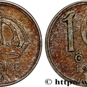 Réduction SUÈDE 10 Ore 1950 fwo_793558 Monde