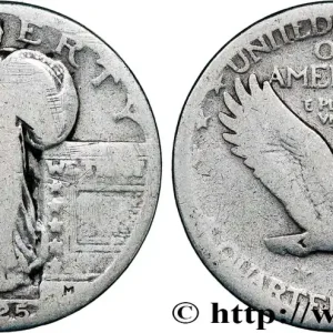 Vente Flash ÉTATS-UNIS D'AMÉRIQUE 1/4 Dollar Liberté 1925 Philadelphie fwo_793567 Monde