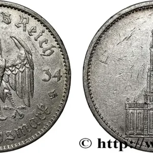 Paiement Sécurisé ALLEMAGNE 5 Reichsmark Église de la garnison de Potsdam 1934 Berlin fwo_795985 Monde