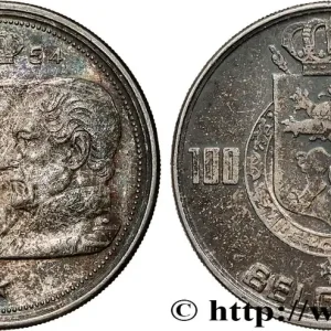 BELGIQUE 100 Francs portraits des quatre rois de Belgique, légende française 1954 fwo_796251 Monde Livraison Gratuite