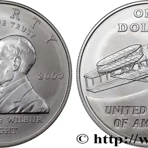 ÉTATS-UNIS D'AMÉRIQUE 1 Dollar Orville et Wilburb Wright 2003 Philadelphie fwo_796922 Monde Retour Gratuit