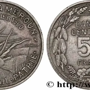 Meilleur Prix CAMEROUN 50 Francs Etat du Cameroun, commémoration de l’indépendance 1960 Paris fwo_808499 Monde
