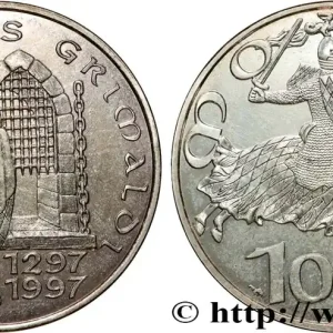 MONACO 100 Francs 700e anniversaire de la dynastie des Grimaldi 1997 Paris fwo_809604 Monde Top Qualité