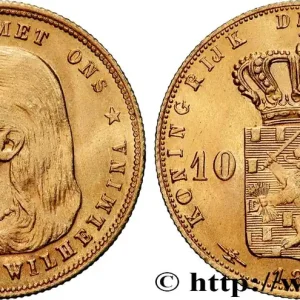 Quantité Limitée OR, PALLADIUM ET PLATINE INVESTISSEMENT 10 Gulden 1897 Utrecht fwo_815504 Monde
