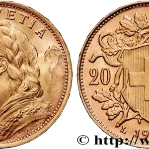 Top Qualité OR, PALLADIUM ET PLATINE INVESTISSEMENT 20 Francs "Vreneli" 1935 Berne fwo_815514 Monde
