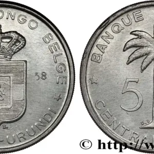 Nouvel Arrivage CONGO BELGE 5 Francs Banque Centrale Congo Belge-Ruanda-Urundi 1958 fwo_818316 Monde