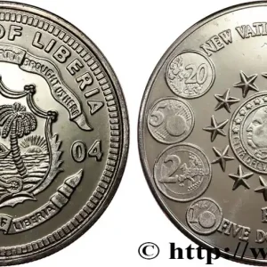 Acheter En Ligne LIBERIA 5 Dollars nouvelles monnaies du Vatican 2004 fwo_818366 Monde