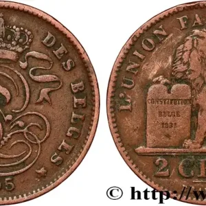 Expédition Rapide BELGIQUE 2 Centimes Léopold II légende française 1905 fwo_819557 Monde