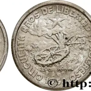 Marque CUBA 10 Centavos 50e anniversaire de la République 1952 fwo_811879 Monde