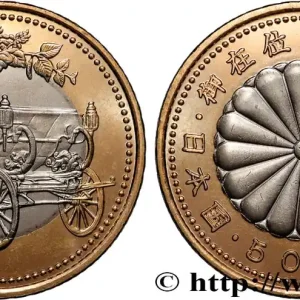 Promotion Saisonnière JAPON 500 Yen 30e anniversaire du couronnement de Sa Majesté l’Empereur an 31 ère Heisei 2019 fwo_758398 Monde