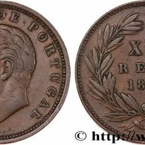 Top Qualité PORTUGAL - ROYAUME DU PORTUGAL - LOUIS Ier 20 Réis 1885 fwo_779399 Monde