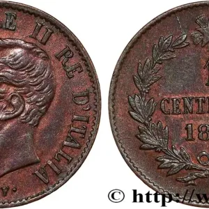 ITALIE 1 Centesimo Victor Emmanuel II 1867 Milan fwo_782003 Monde Retour Gratuit