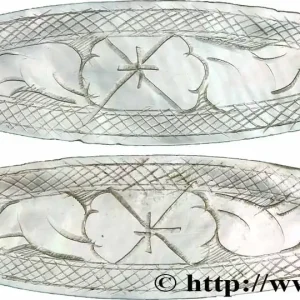 CHINE Jeton de jeux en nacre XIXe fwo_784059 Monde Expédition Rapide