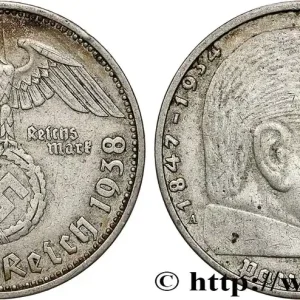 ALLEMAGNE 2 Reichsmark Paul von Hindenburg 1938 Berlin fwo_796181 Monde Paiement Sécurisé