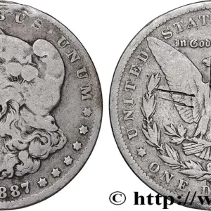 ÉTATS-UNIS D'AMÉRIQUE 1 Dollar Morgan 1887 Nouvelle-Orléans fwo_796264 Monde Prix Réduit