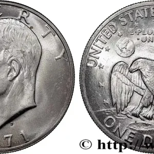 ÉTATS-UNIS D'AMÉRIQUE 1 Dollar Eisenhower 1971 San Francisco - S fwo_796826 Monde Prix Choc