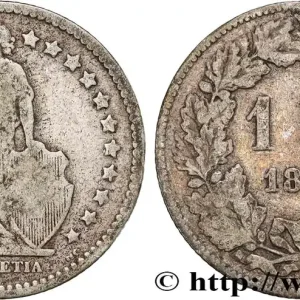 Réduction SUISSE 1 Franc Helvetia 1875 Berne fwo_799263 Monde