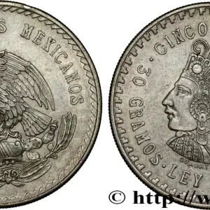 Édition Limitée MEXIQUE 5 Pesos Buste de Cuauhtemoc 1948 Mexico fwo_804075 Monde