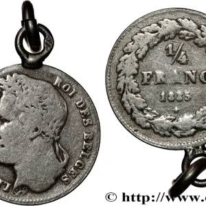 Offre Limitée BELGIQUE 1/4 Franc Léopold Ier tête laurée 1835 Bruxelles fwo_808401 Monde