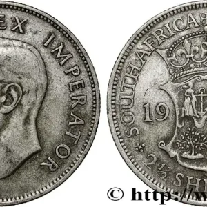 AFRIQUE DU SUD 2 1/2 Shillings Georges VI 1942 Pretoria fwo_811421 Monde Meilleure Vente