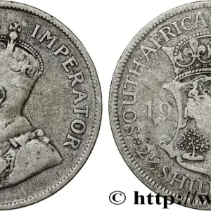 AFRIQUE DU SUD - UNION SUD-AFRICAINE - GEORGES V 2 1/2 Shilling 1924 fwo_811428 Monde Prix Cassé