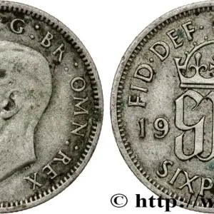 ROYAUME-UNI 6 Pence Georges VI 1944 fwo_812278 Monde Acheter Direct