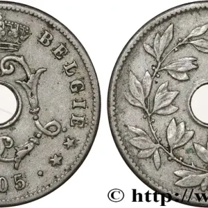 BELGIQUE 10 Centiemen (Centimes) Léopold II 1905 fwo_814455 Monde Retour Gratuit