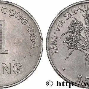 Nouvelle Collection VIET NAM SUD 1 Dong “Viêt-Nam Cong Hòa” (République du Viet Nam) / épis de riz 1971 Karlsruhe fwo_818955 Monde