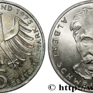 Dernière Chance ALLEMAGNE 5 Mark Proof Albert Schweitzer 1975 Karlsruhe - G fwo_819615 Monde