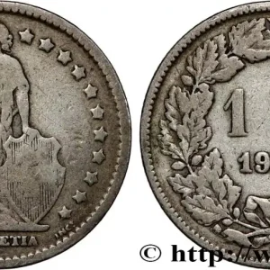 SUISSE 1 Franc Helvetia 1906 Berne fwo_819698 Monde Bon Marché