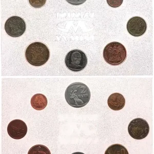 AFRIQUE DU SUD Série FDC 8 monnaies 1990 fwo_708025 Monde Garantie Incluse