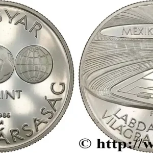 Livraison Express HONGRIE 500 Forint Proof Coupe du monde de football Mexique 1986 1986 Budapest fwo_812048 Monde