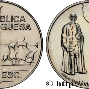 Original PORTUGAL 200 Escudos João Rodrigues Cabrilho, carte de l’Amérique du Nord 1992 Lisbonne fwo_690224 Monde