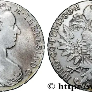 AUTRICHE 1 Thaler (REFRAPPE) Marie-Thérèse 1780 Vienne fwo_728782 Monde En Vogue