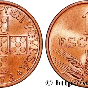 PORTUGAL 1 Escudo 1973 fwo_778379 Monde Original