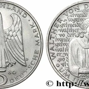 Meilleure Qualité ALLEMAGNE 5 Mark Walter von der Vogelweide 1980 Munich fwo_784366 Monde