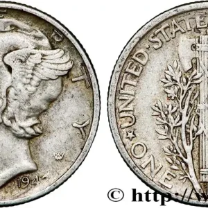 Solde ÉTATS-UNIS D'AMÉRIQUE 1 Dime Mercury 1942 Philadelphie fwo_789705 Monde