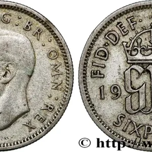 ROYAUME-UNI 6 Pence Georges VI 1937 fwo_793562 Monde Must-Have