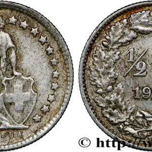 Affaire À Saisir SUISSE 1/2 Franc Helvetia 1960 Berne fwo_793639 Monde