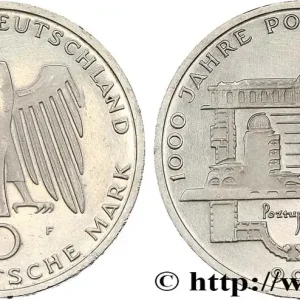Meilleur Choix ALLEMAGNE 10 Mark Proof Millénaire de la fondation de Potsdam 1993 Stuttgart fwo_796097 Monde