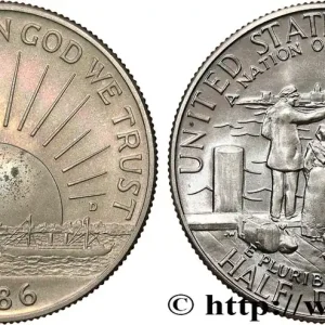 ÉTATS-UNIS D'AMÉRIQUE 1/2 Dollar statue de la Liberté / immigrants 1986 Denver fwo_796163 Monde Promotion Saisonnière