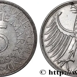 Jusqu’à Épuisement Des Stocks ALLEMAGNE 5 Mark aigle 1965 Karlsruhe fwo_797971 Monde