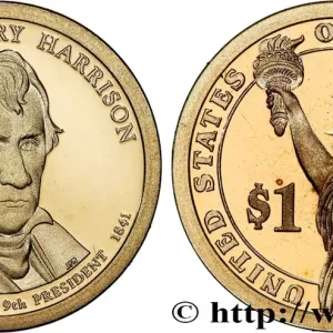 Livraison Mondiale ÉTATS-UNIS D'AMÉRIQUE 1 Dollar Présidentiel Proof Benjamin Harrison 2012 San Francisco fwo_806512 Monde