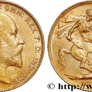 OR, PALLADIUM ET PLATINE INVESTISSEMENT 1 Souverain Édouard VII 1910 Londres fwo_809360 Monde Prix Cassé