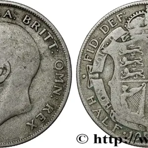 ROYAUME-UNI 1/2 Crown Georges V 1922 fwo_811426 Monde Vente Directe