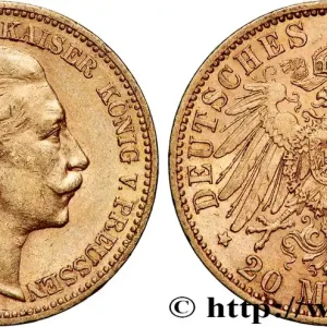 OR, PALLADIUM ET PLATINE INVESTISSEMENT 20 Mark Guillaume II 1900 Berlin fwo_817458 Monde Bon Marché